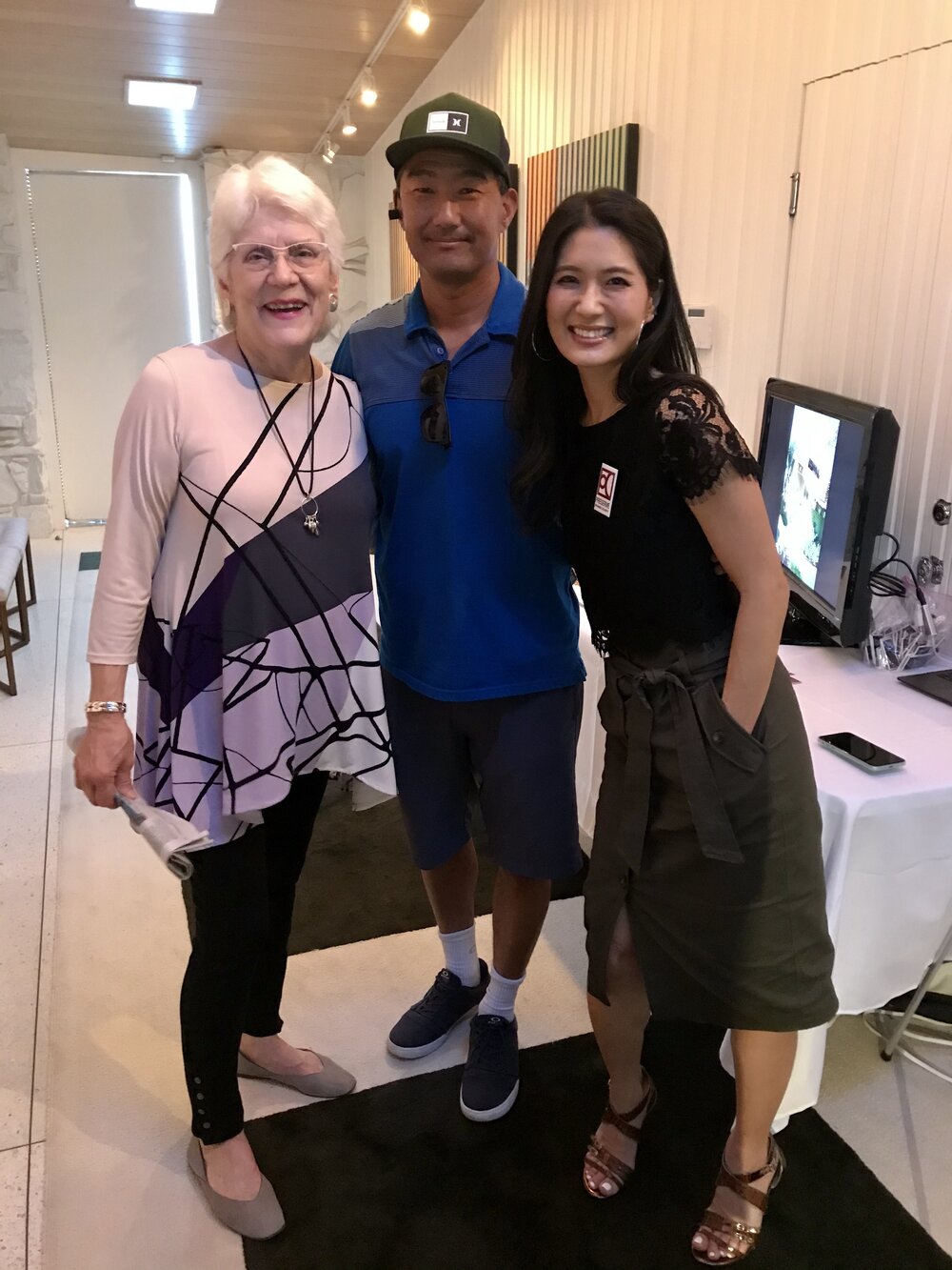 Christy Ko Kim, Tom Kim and Kathy Hansen