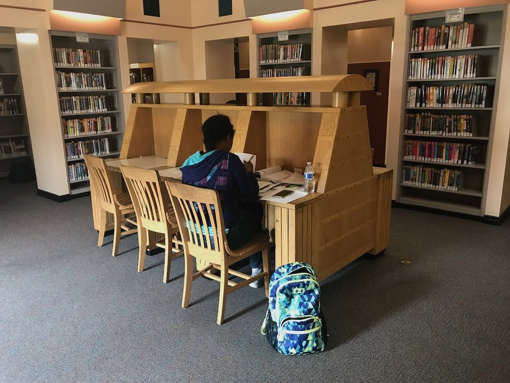 Fig. 11 Original Graves' carrels designed for the library. 