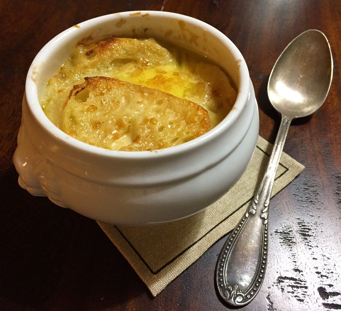 Onion soup: a staple of French cuisine