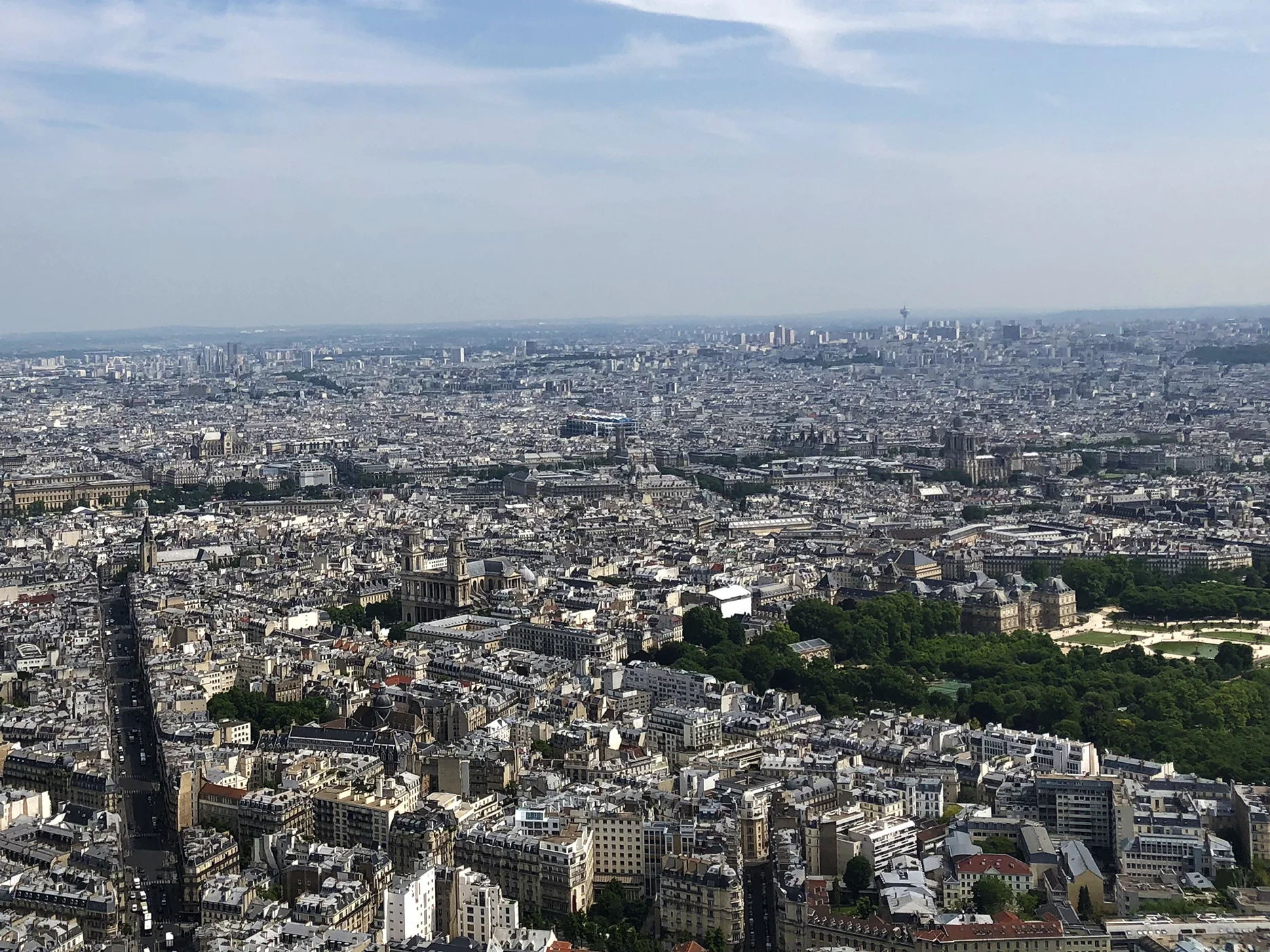 Rue de Rennes, St Sulpice, Centre Pompidou, Tour St Jacques, Ste Chapelle, Hôtel de Ville, Notre-Dame, Palais du Luxembourg.