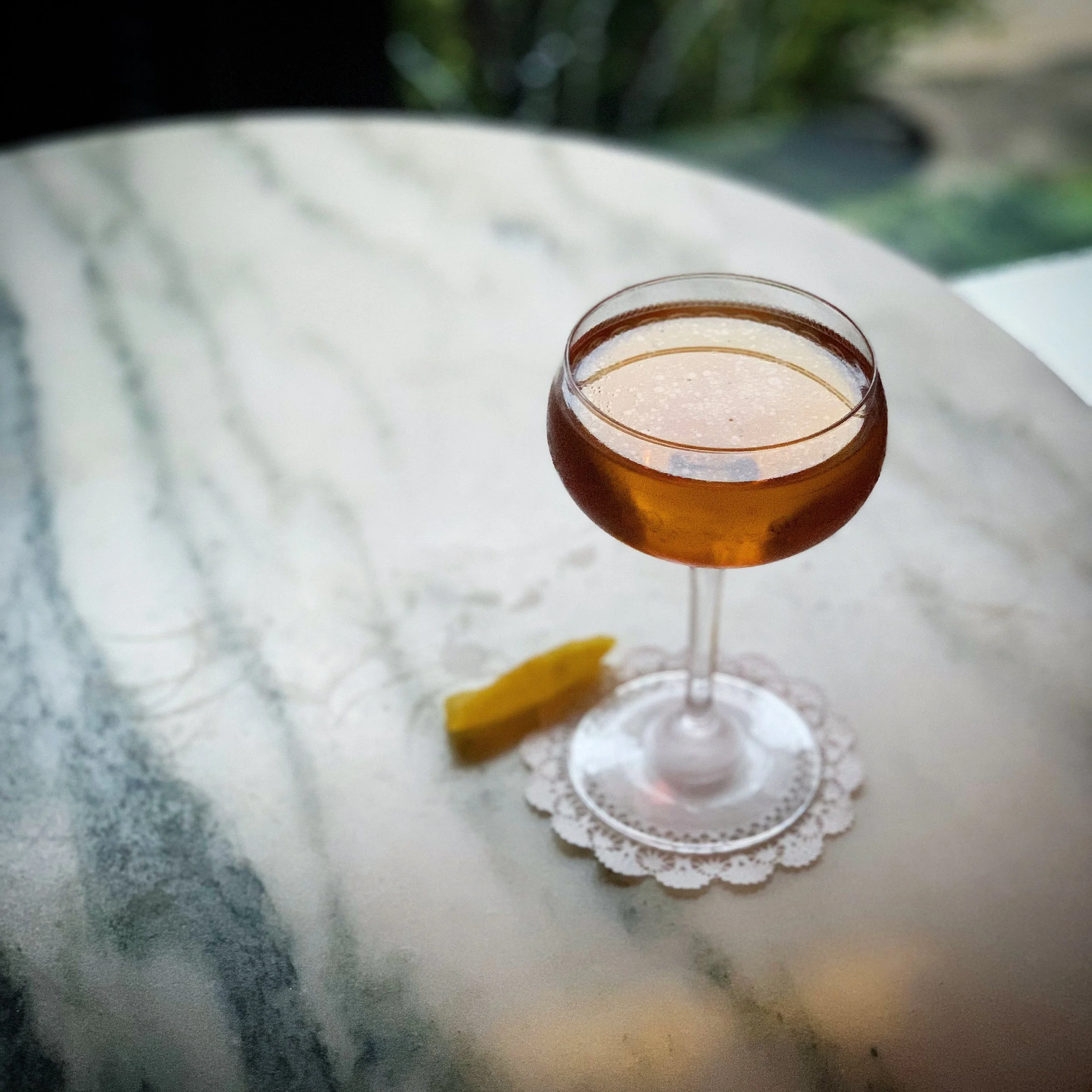 $413 Million Dollar Baby (Scotch, Oloroso Sherry, lemon/coriander shrub)