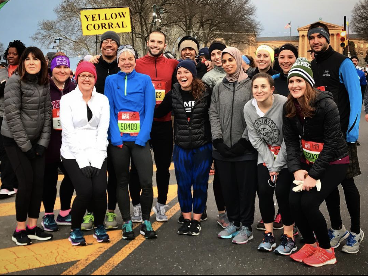 Philly Phitness Team! Love Run 5k! ❤️ #phillyphitness @phillyphitness via Carla's Instagram