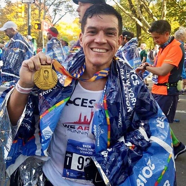 It's running ambassador Cesar Trelles! &quot;Goal-driven, hard worker who always has time to help others around him.&rdquo; Founder of @wearenycrc.

Cesar is running the 2019 Chicago Marathon and is using his @Mindbosa savings to purchase swag at the