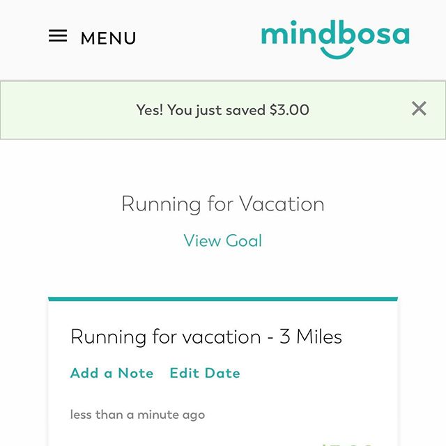 It&rsquo;s time to get back on track. 
#mindbosa #rewardyourself #runningmotivation #vacationsavings