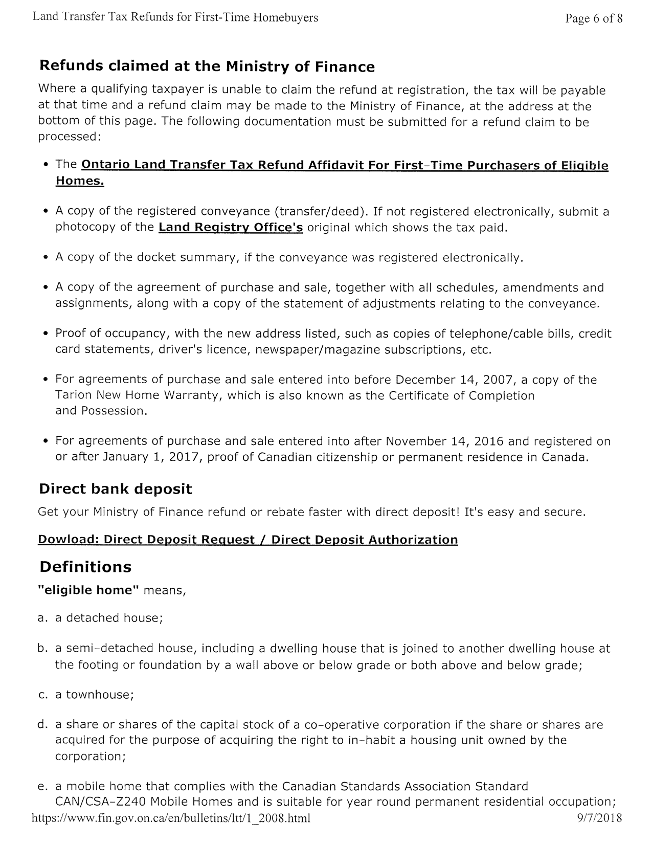 Land Transfer Tax — Rachel Levy Homes