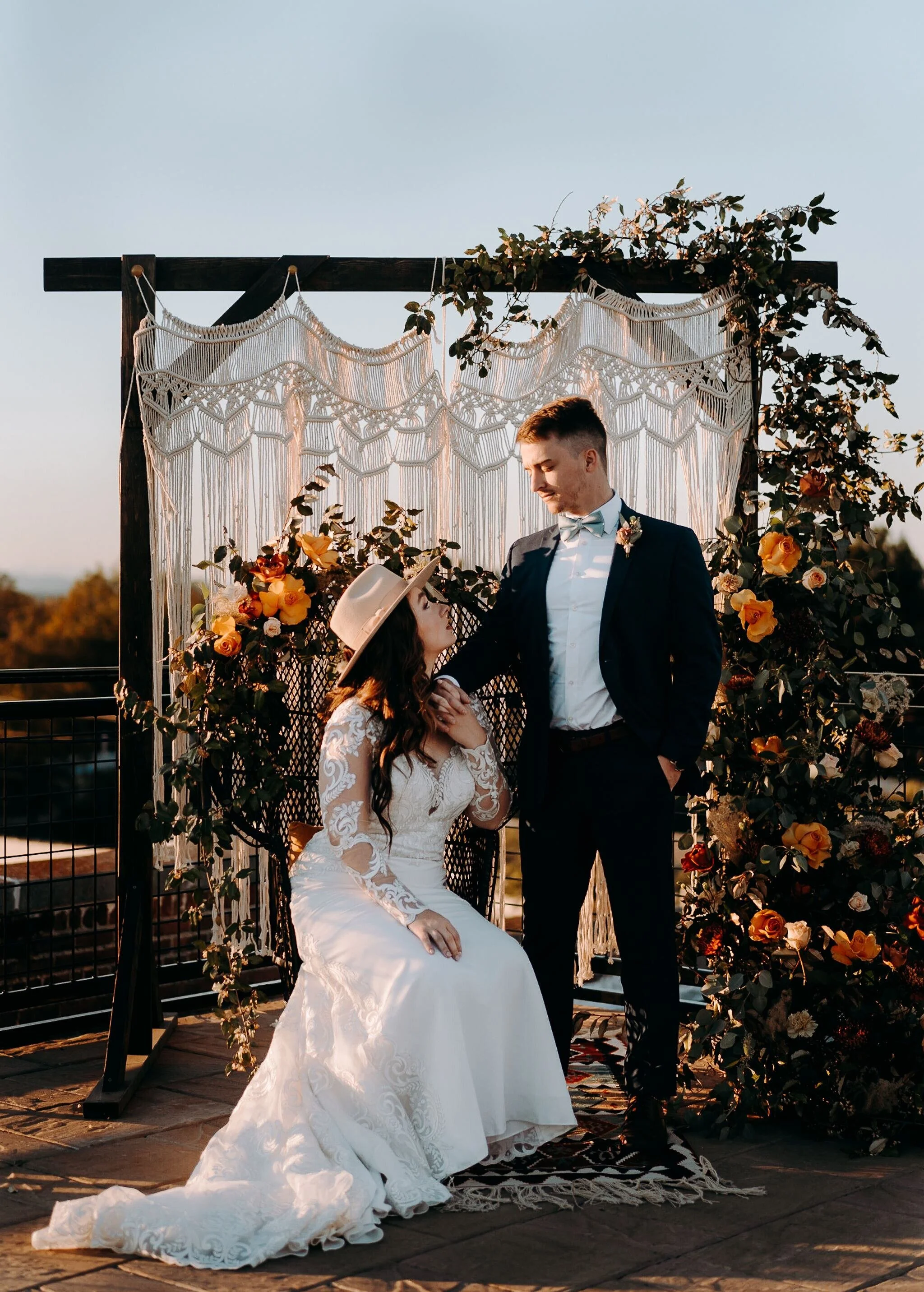 Rooftop elopement