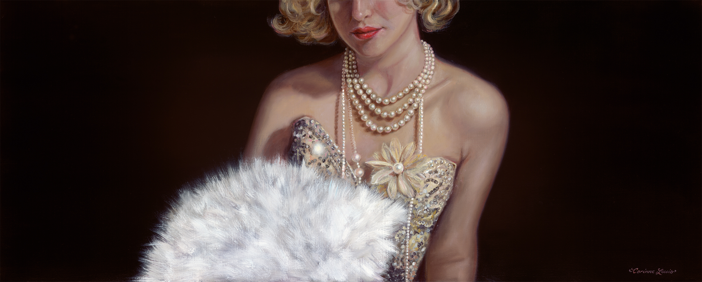 'His Girl Friday' 101 x 45cm SOLD ©Corinne Lewis