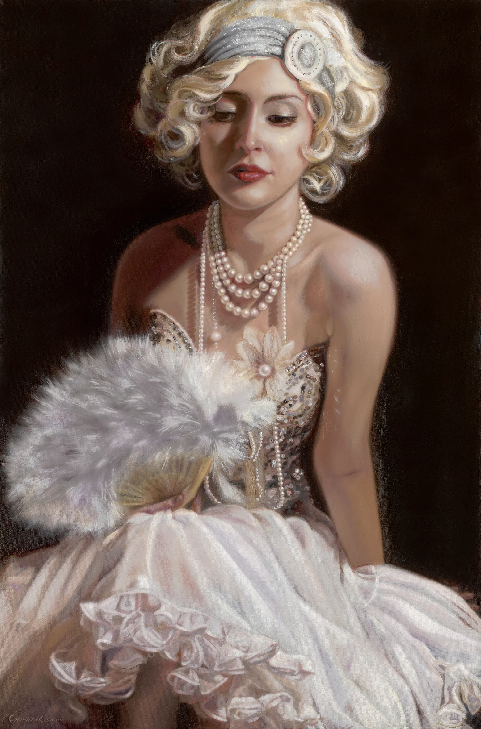 'Kind Hearts and Coronets' 90 x 60cm SOLD ©Corinne Lewis
