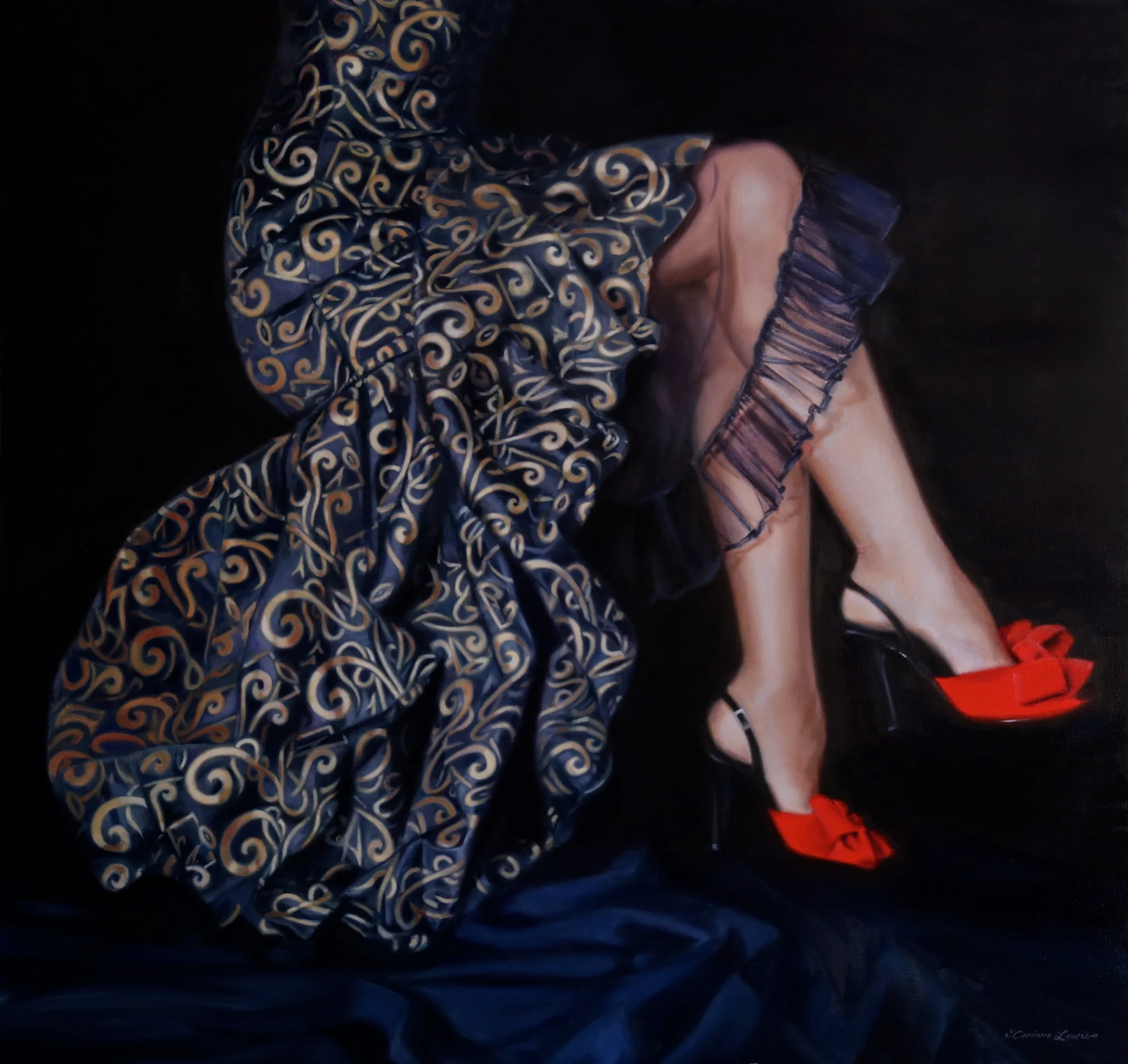 'The Last Tango' 105 x 100cm SOLD ©Corinne Lewis
