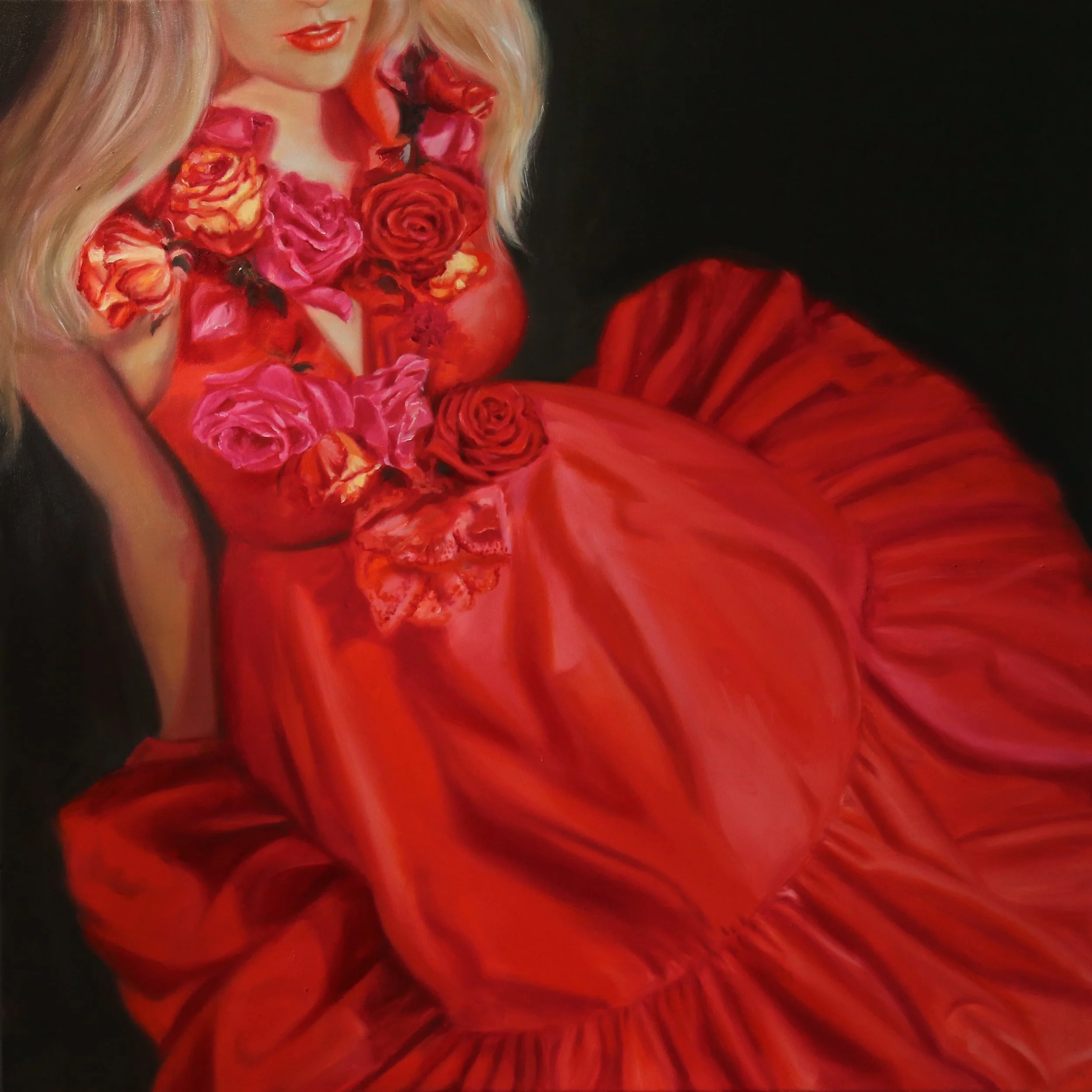 'Scarlett' 100 x 100cm ©Corinne Lewis