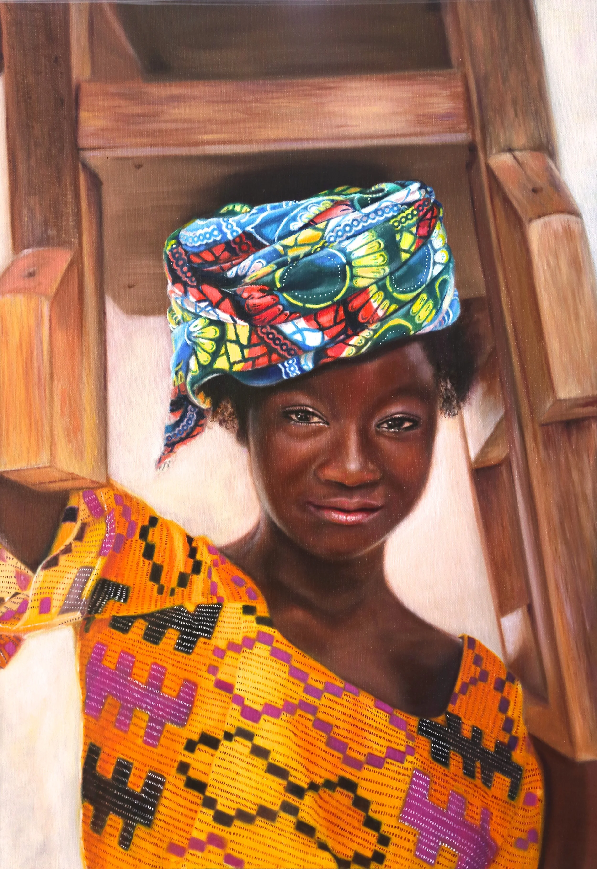 Mary Portrait for Higher Ground International 90 x 60cm Oil on Linen