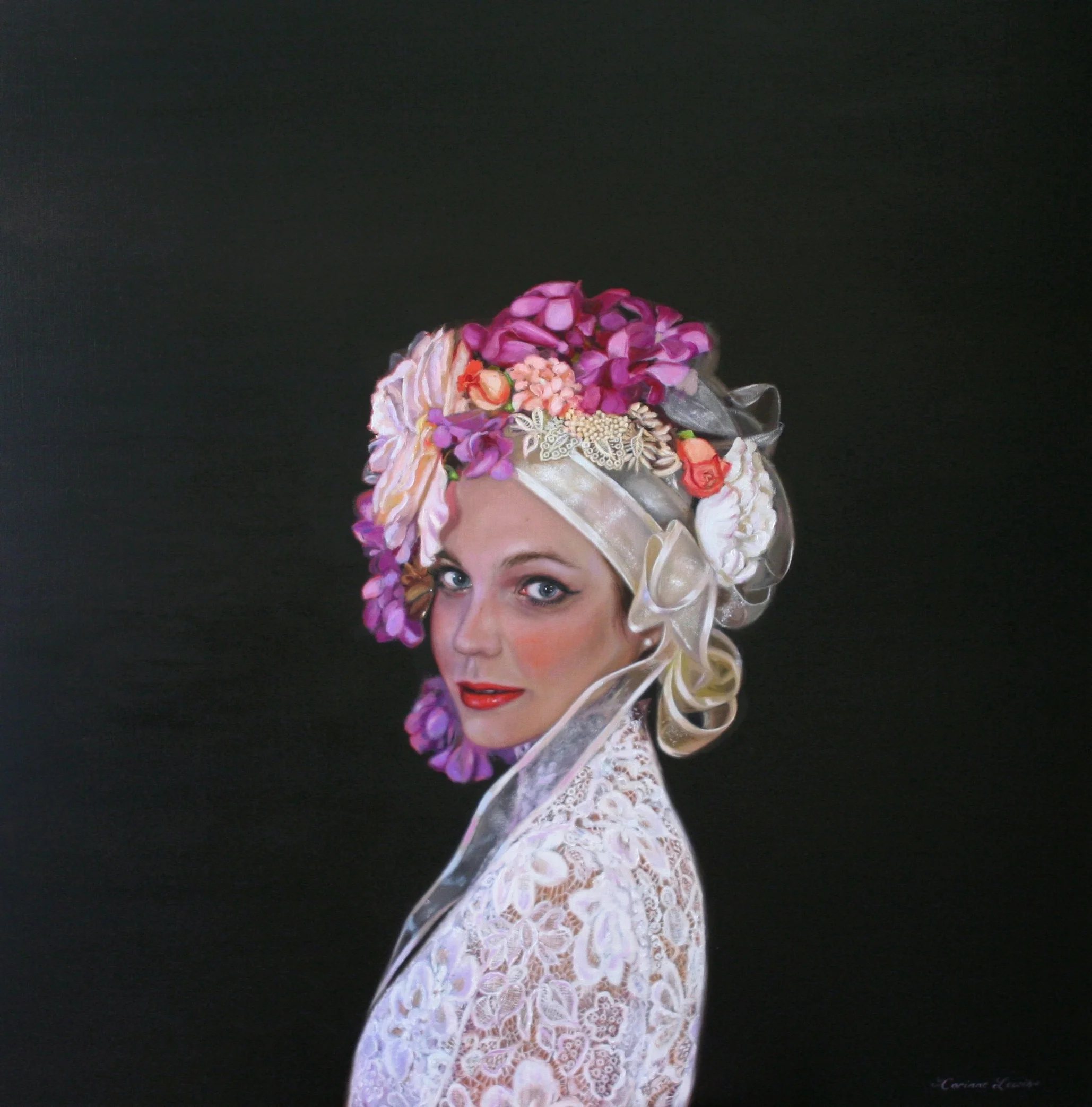 'Hannah' 90 x 90cm SOLD ©Corinne Lewis