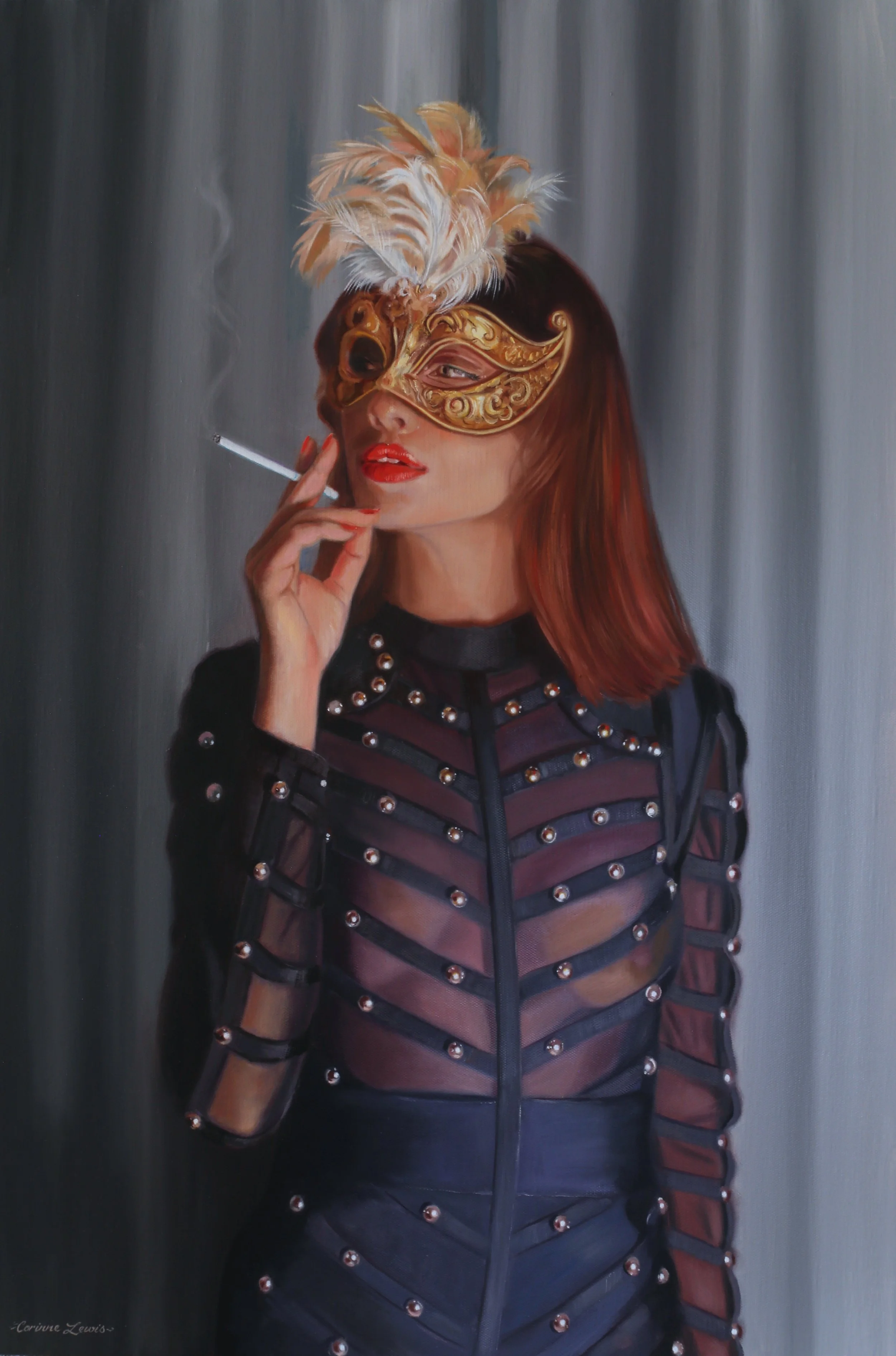 Venice, La Luna e tu 90 x 60cm Oil on Linen ©Corinne Lewis SOLD