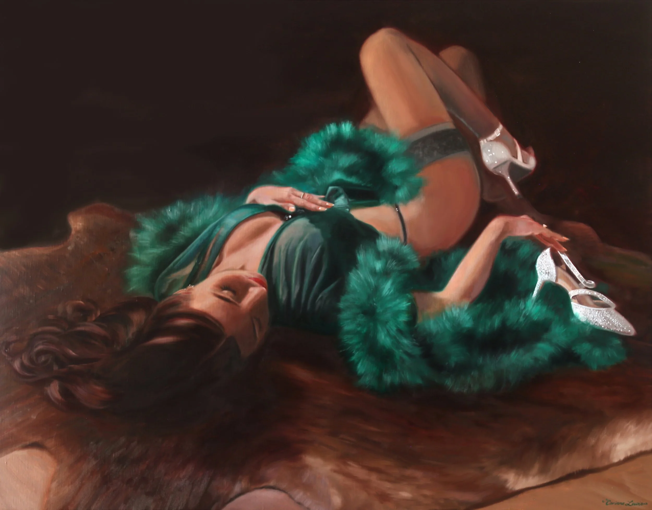 'Once' Oil on Linen 120 x 90cm ©Corinne Lewis