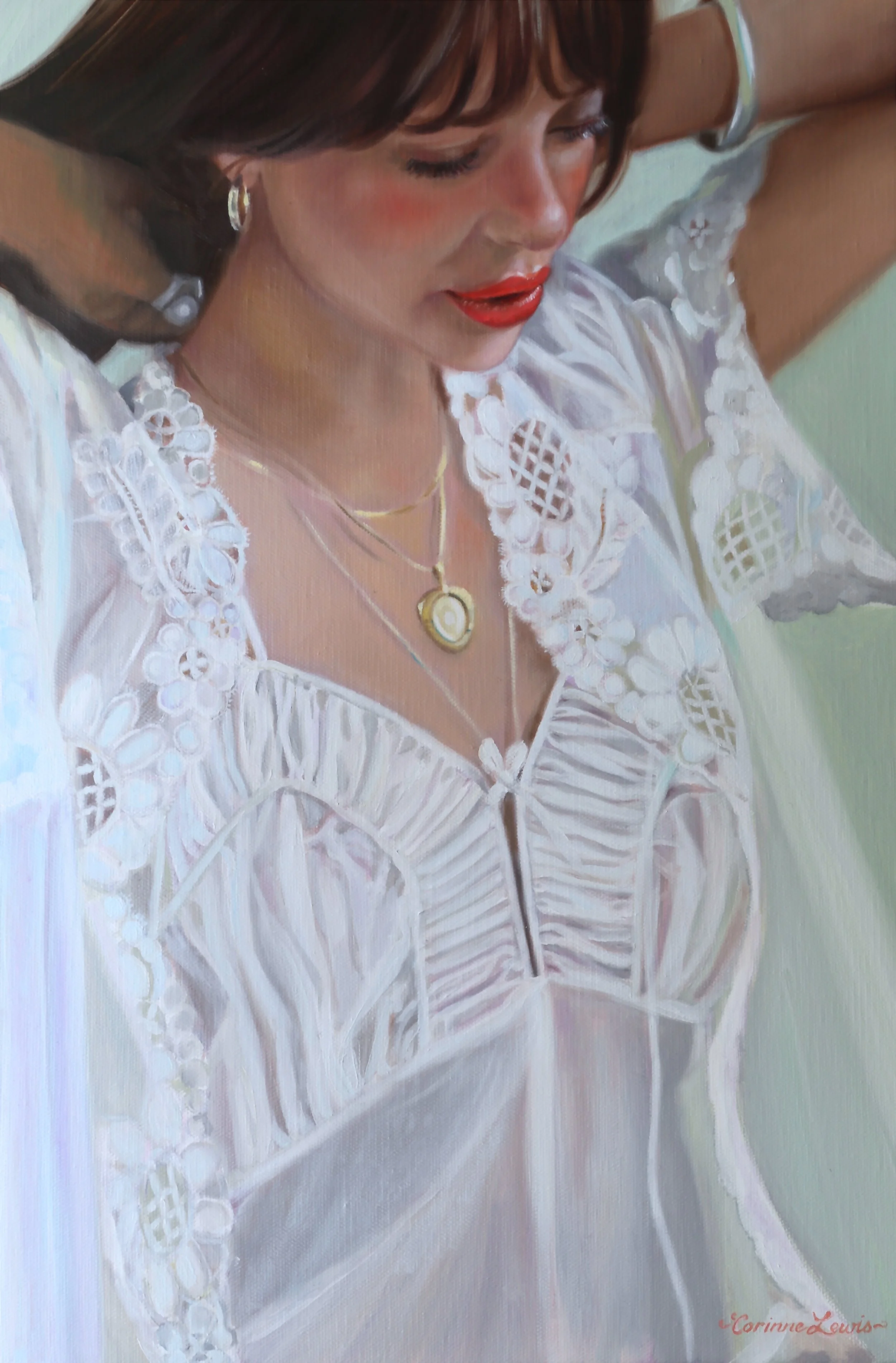 'It's All Just Noise' Oil on Linen 60 x 40cm ©Corinne Lewis