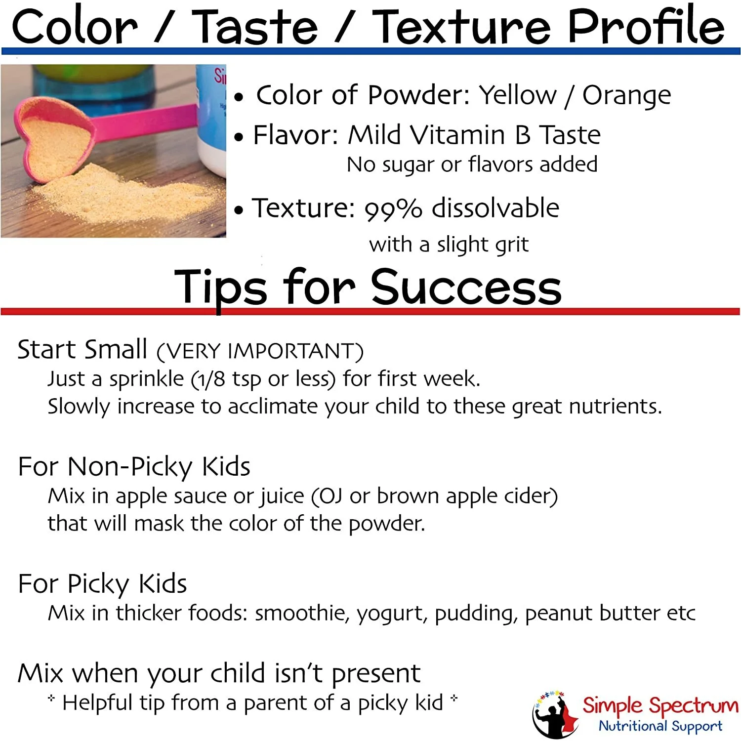 Simple Spectrum Supplement Powder 30 Servings HighPotency