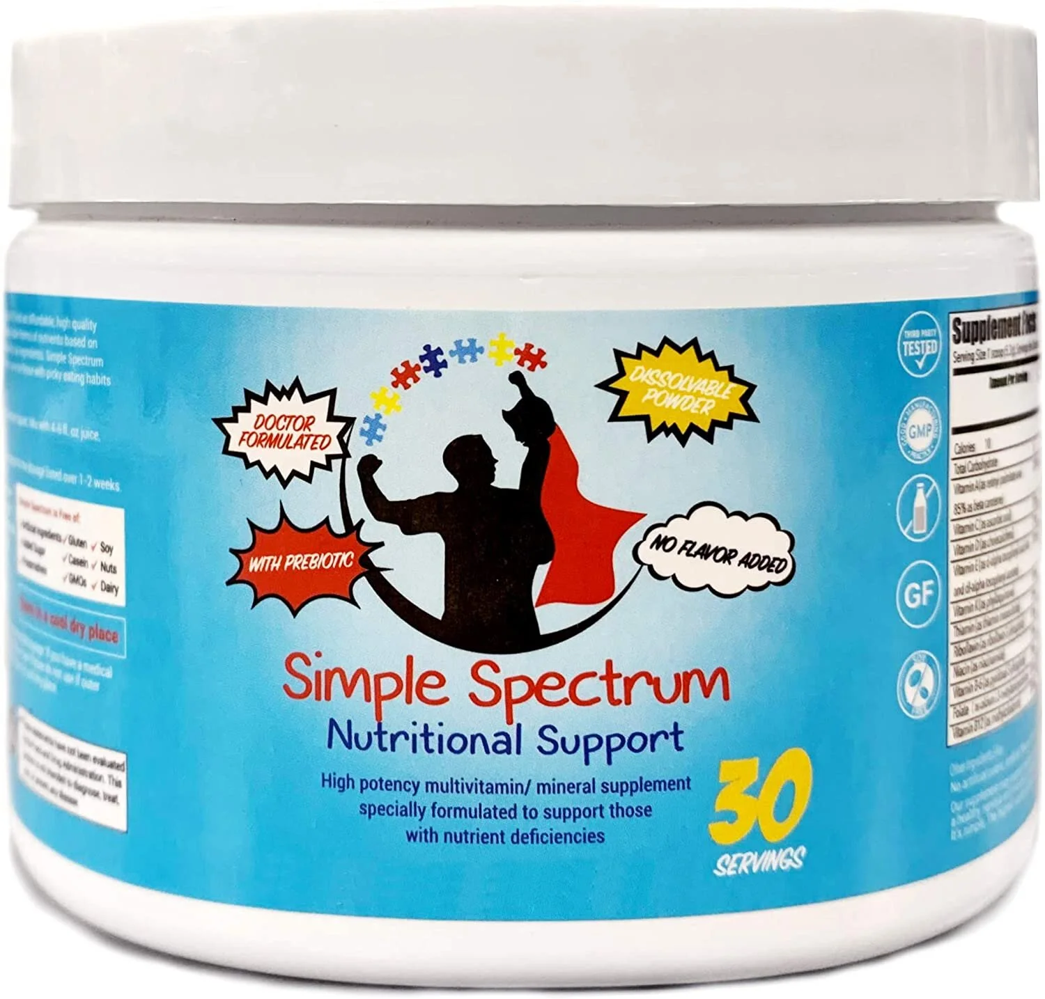 Simple Spectrum Supplement Powder 30 Servings HighPotency