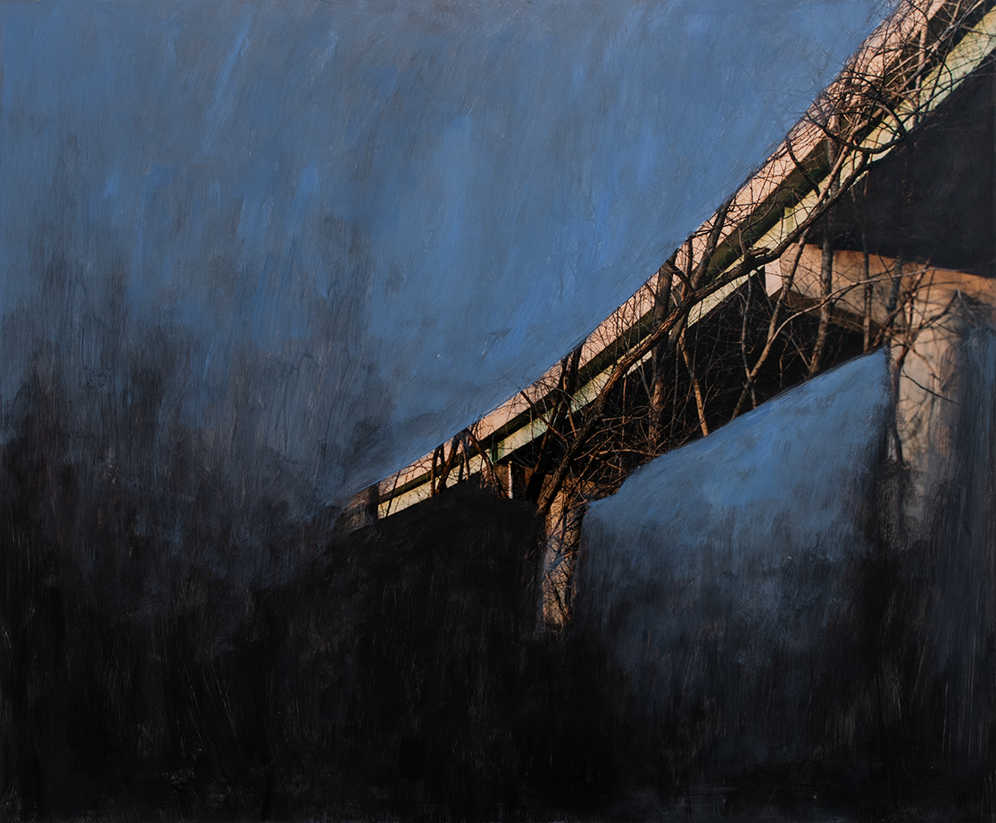  Overpass, 2018  20 x 24 inches  Acrylic on C-print         