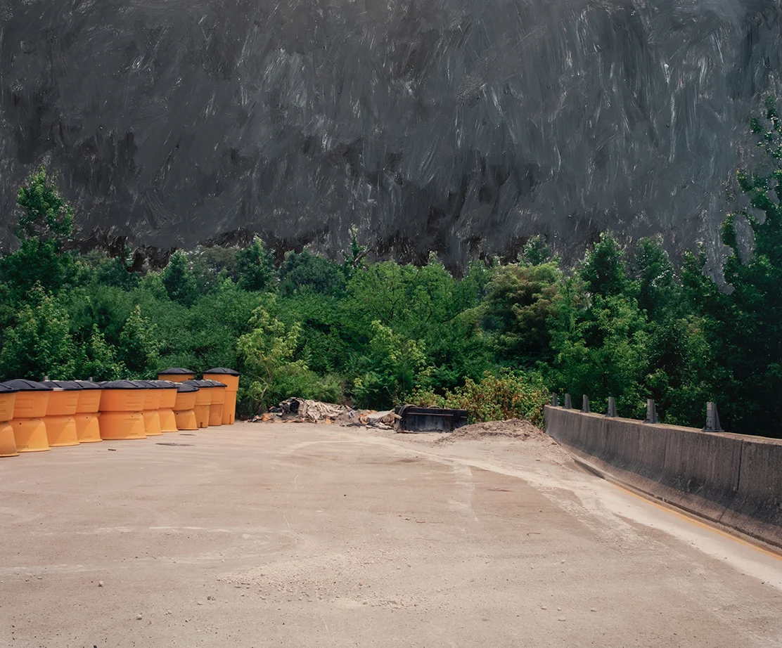 End of the Road, 2018 20 x 24 inches Acrylic on C-print