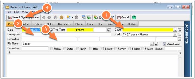 Time Matters - Save As a New Document