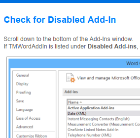Time Matters - Fix the Time Matters Save Button in Microsoft Word
