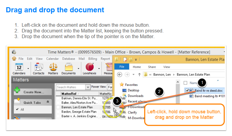 Moving Documents to the Correct Folder