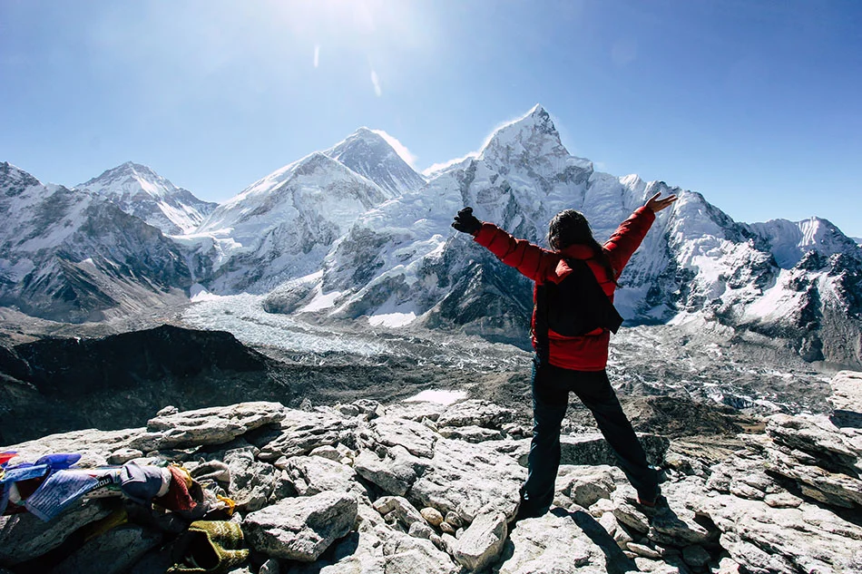 View of Everest on top of Kalapathar