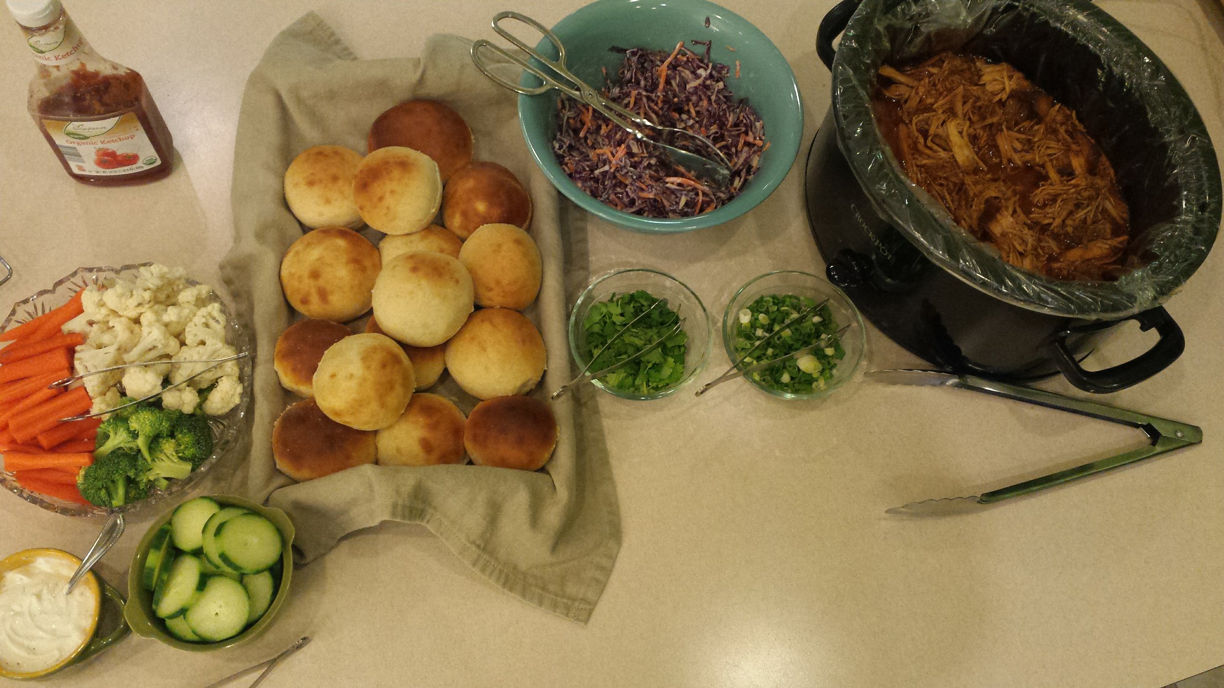 Pork BBQ with Homemade Rolls and Homemade Pickled Cabbage.jpg