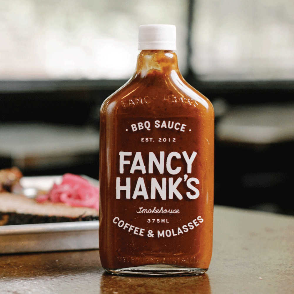 Coffee & Molasses BBQ Sauce — Fancy Hank's | Restaurant | Bourke St. Melbourne