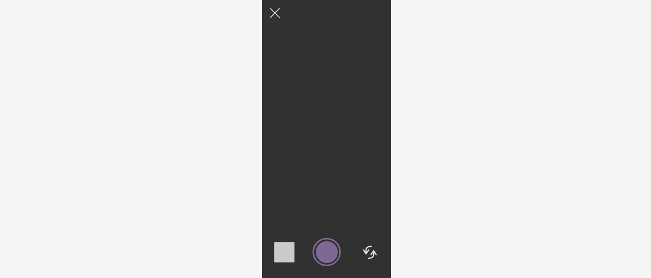 Since this app was designed for the iPhone, the icons were placed in the same area as in the Camera app: gallery on the left, camera button in the middle, and the ‘rotate the camera view’ feature on the right. In UX design, it is vital to simulate this sensation of familiarity, to minimise painpoints and ease the app’s usability.
