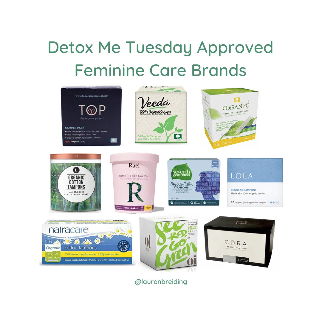 Detox Me Tuesday Approved Feminine Care Brand
