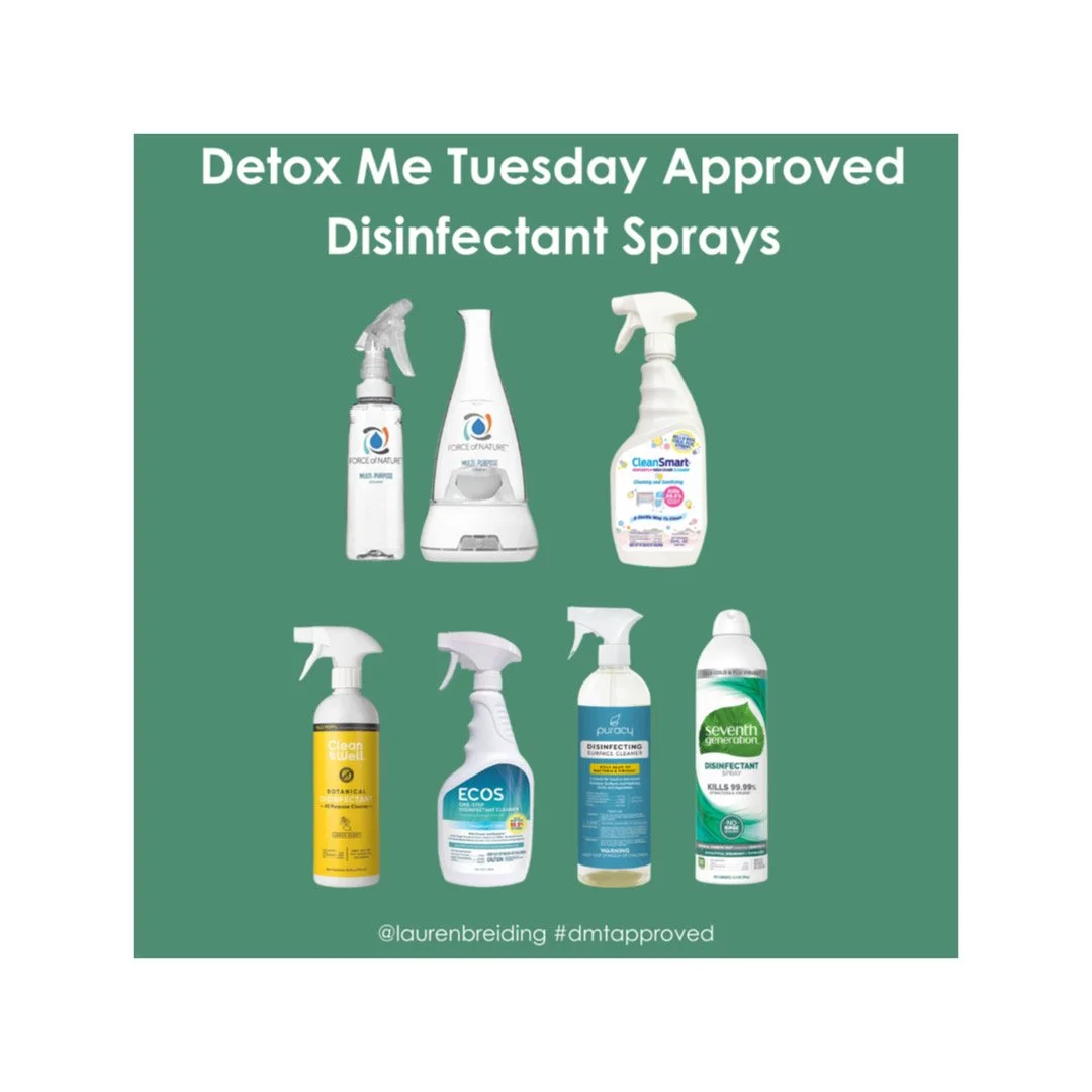 Detox Me Tuesday Approved Disinfectant Sprays