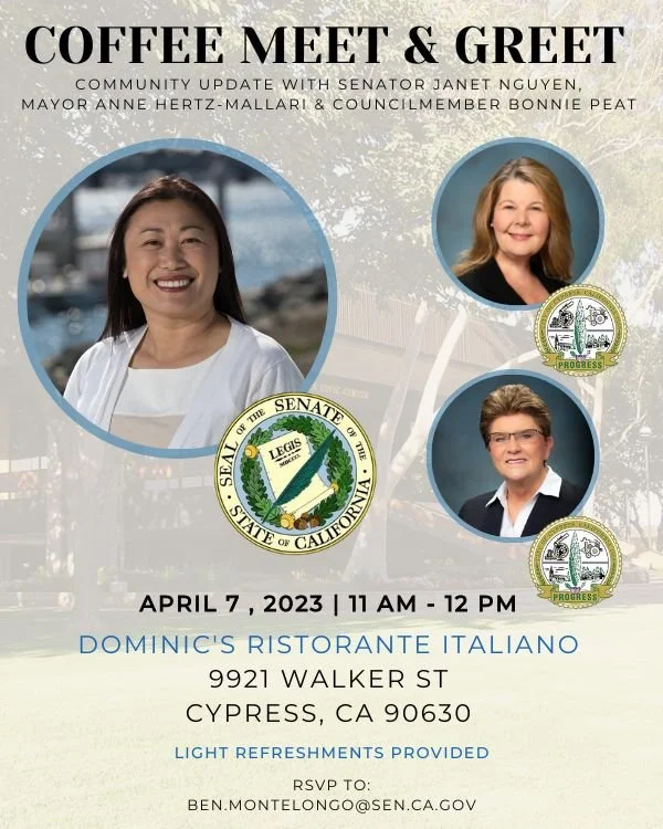 MEET & GREET WITH SENATOR NGUYEN