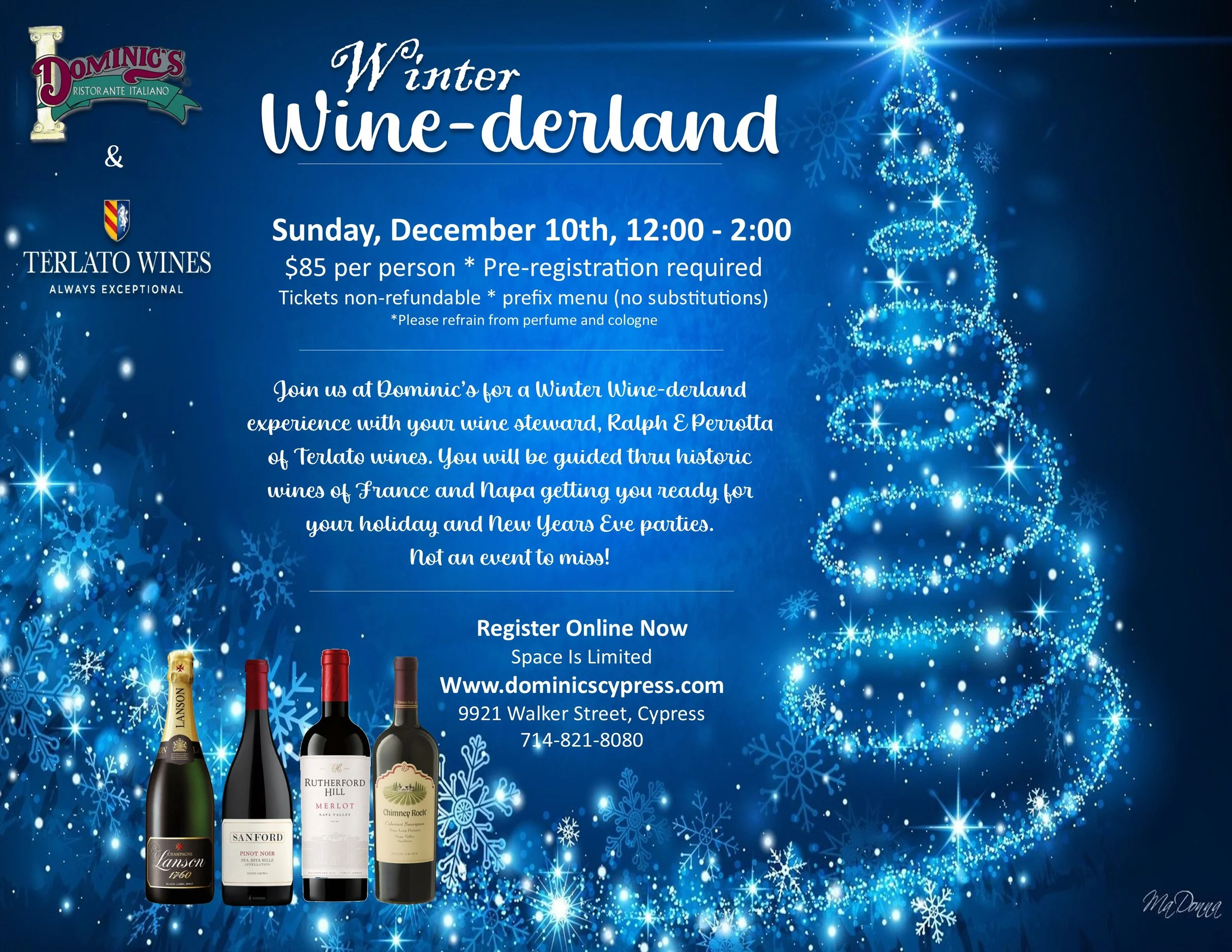 WINE TASTING - Winter Wine-derland