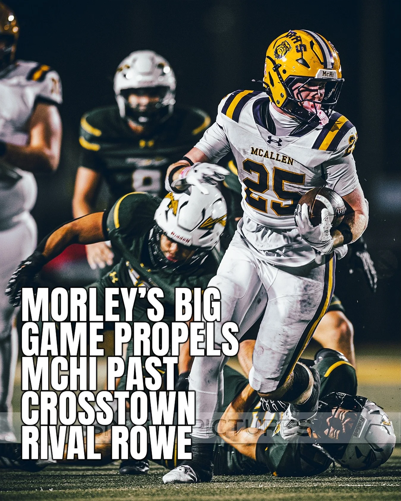 McALLEN &mdash; The Texas high school football playoffs might not start until next week, but Friday night&rsquo;s rivalry clash between crosstown foes McHi and Nikki Rowe had all the feels of a win-or-go-home postseason game.

The Bulldogs secured th