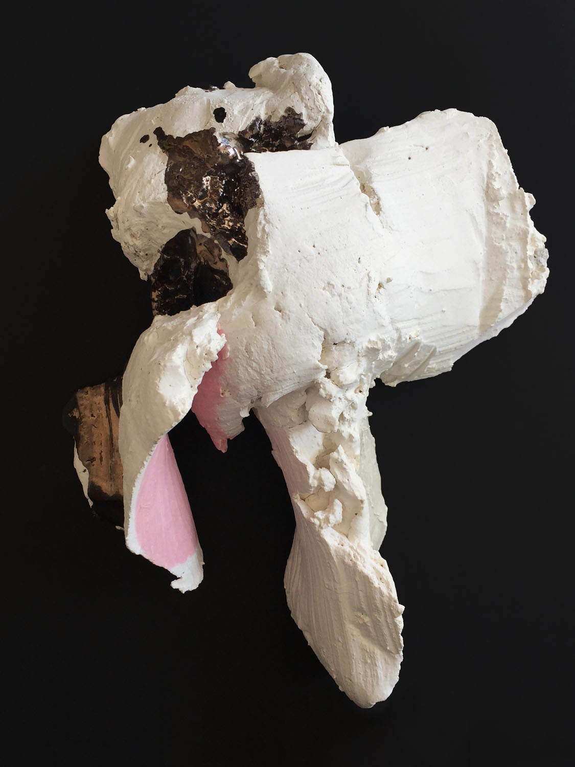   Gesture (Pink In The Recesses) , 2010, glazed ceramic, 10 x 5.5 x 11 inches 