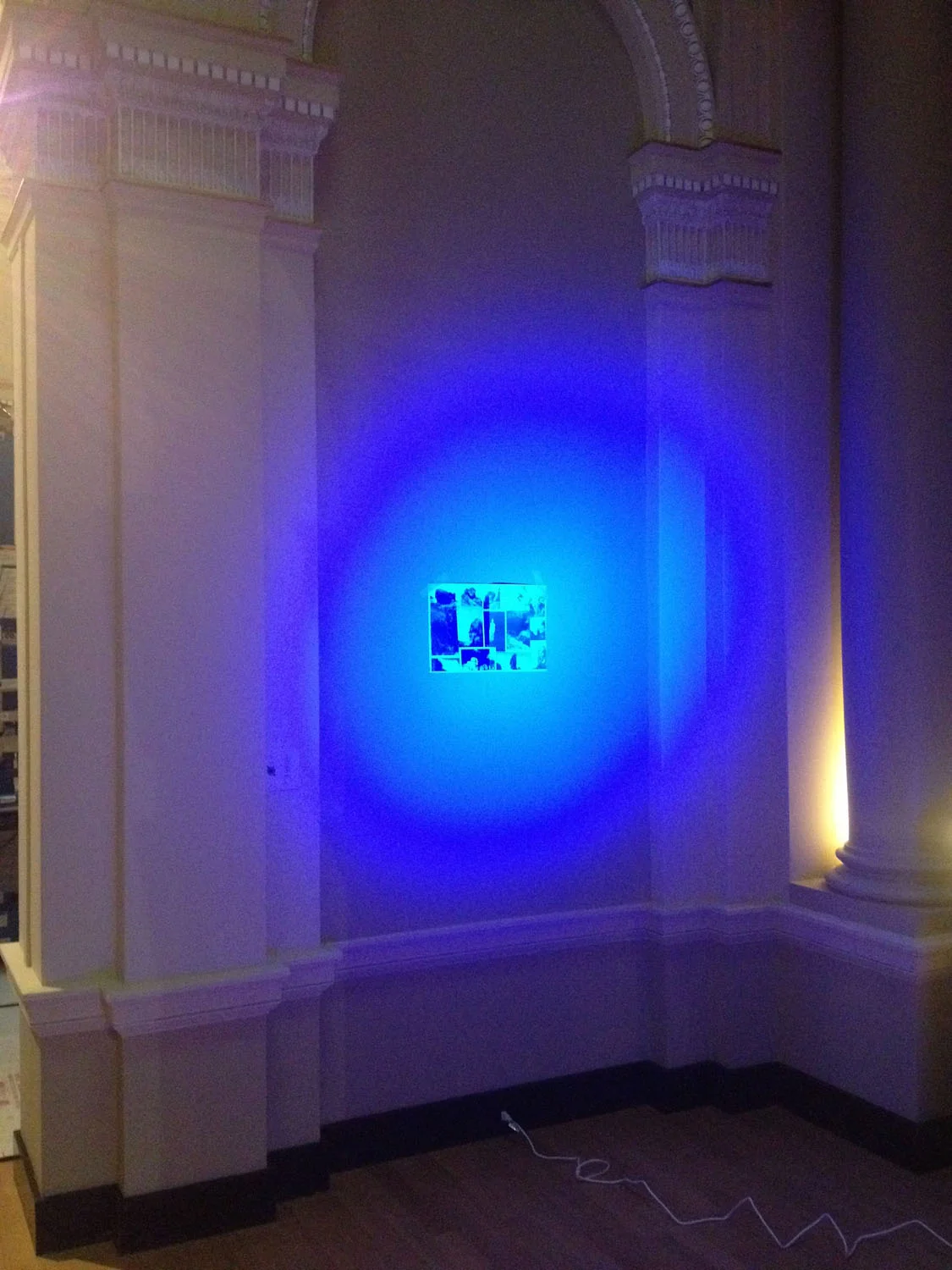 Aura with Extension Cord, detail from the installation A Question of Sight, 2014