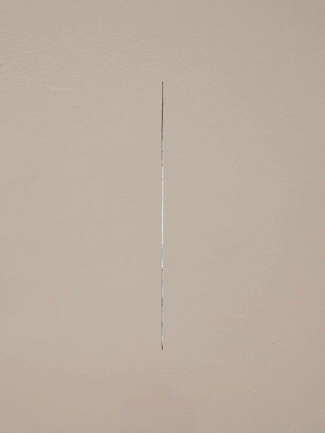 Flutter , 2018, line cut in drywall, size variable, , Photo credit: Phil Bond Photography