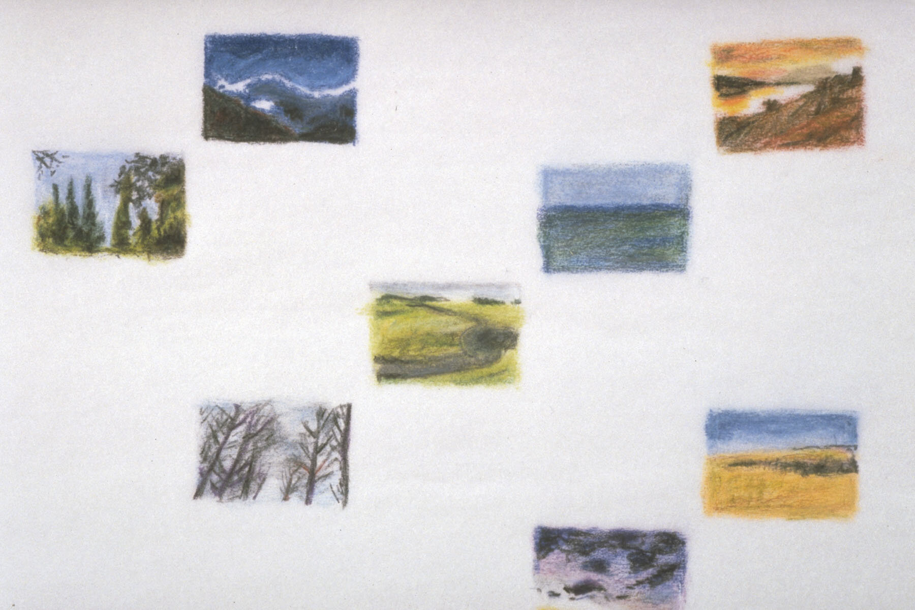   untitled , (detail), 1999, colored pencil on vellum, 5.5 x 7 inches   