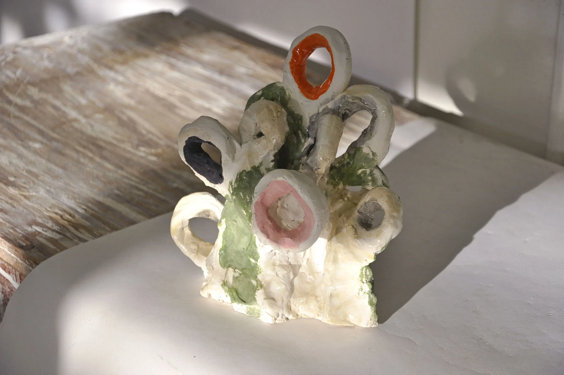  Background , 2010, glazed ceramic, 7.5 x 10.5 x 6 inches 