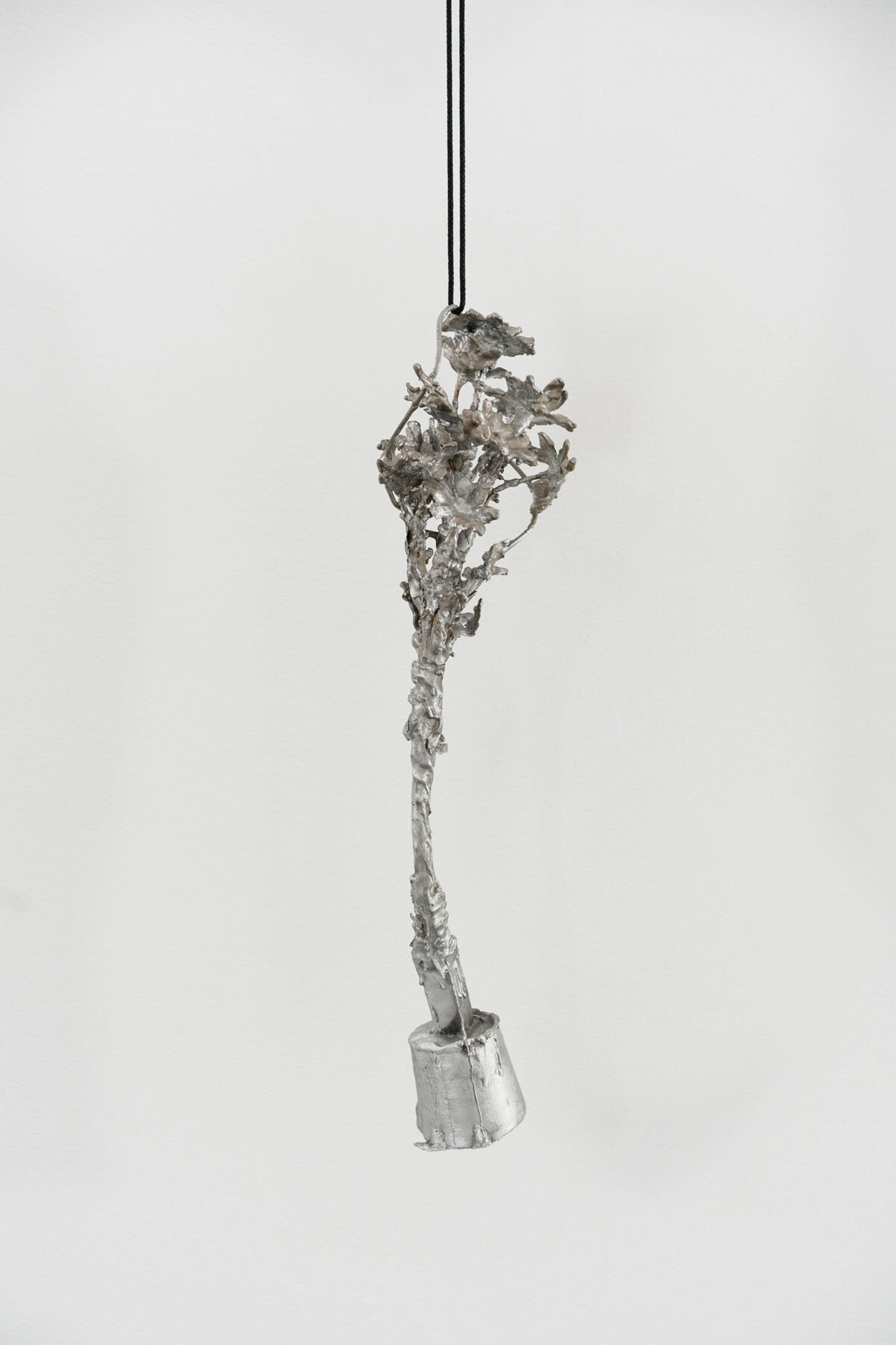   Forever Flowers  (detail) 2019, cast aluminum, rope, 22 x 8.5 x 3.5 inches 