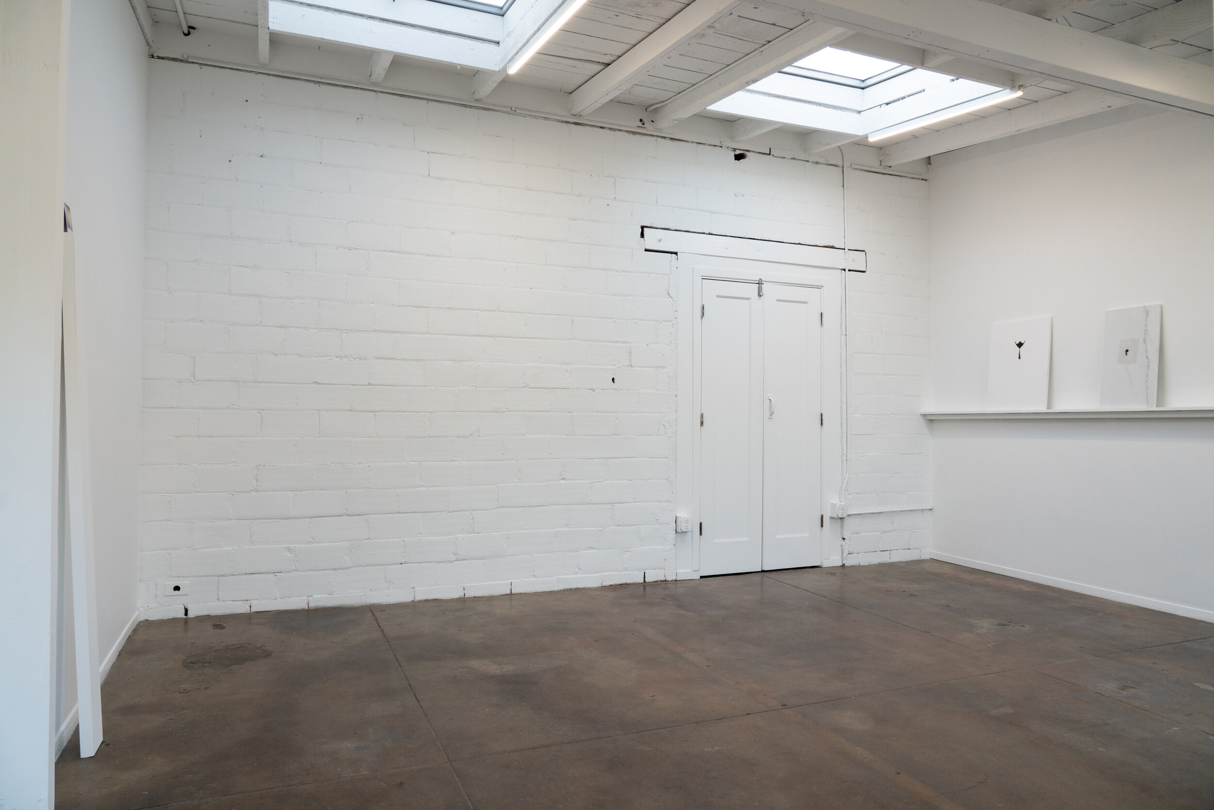   Threshold | Rebeca Bollinger and Léonie Guyer , exhibition view, 2020. Photo credit: Graham Holoch 