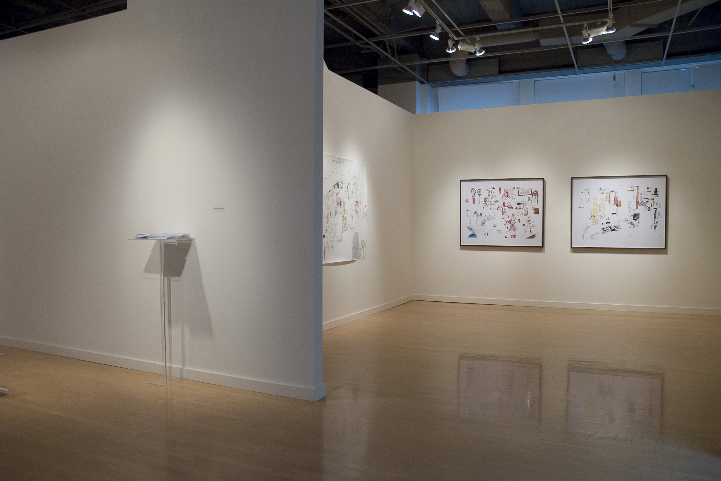   Rebeca Bollinger, drawings and photographs , exhibition view, 2004 