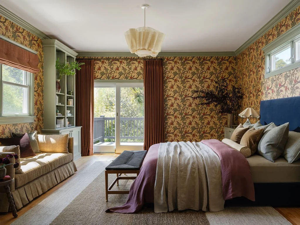 Love_and_Interiors_Primary_Bedroom_Jewel_Tone_Floral_Wallpaper_San_Francisco.jpg
