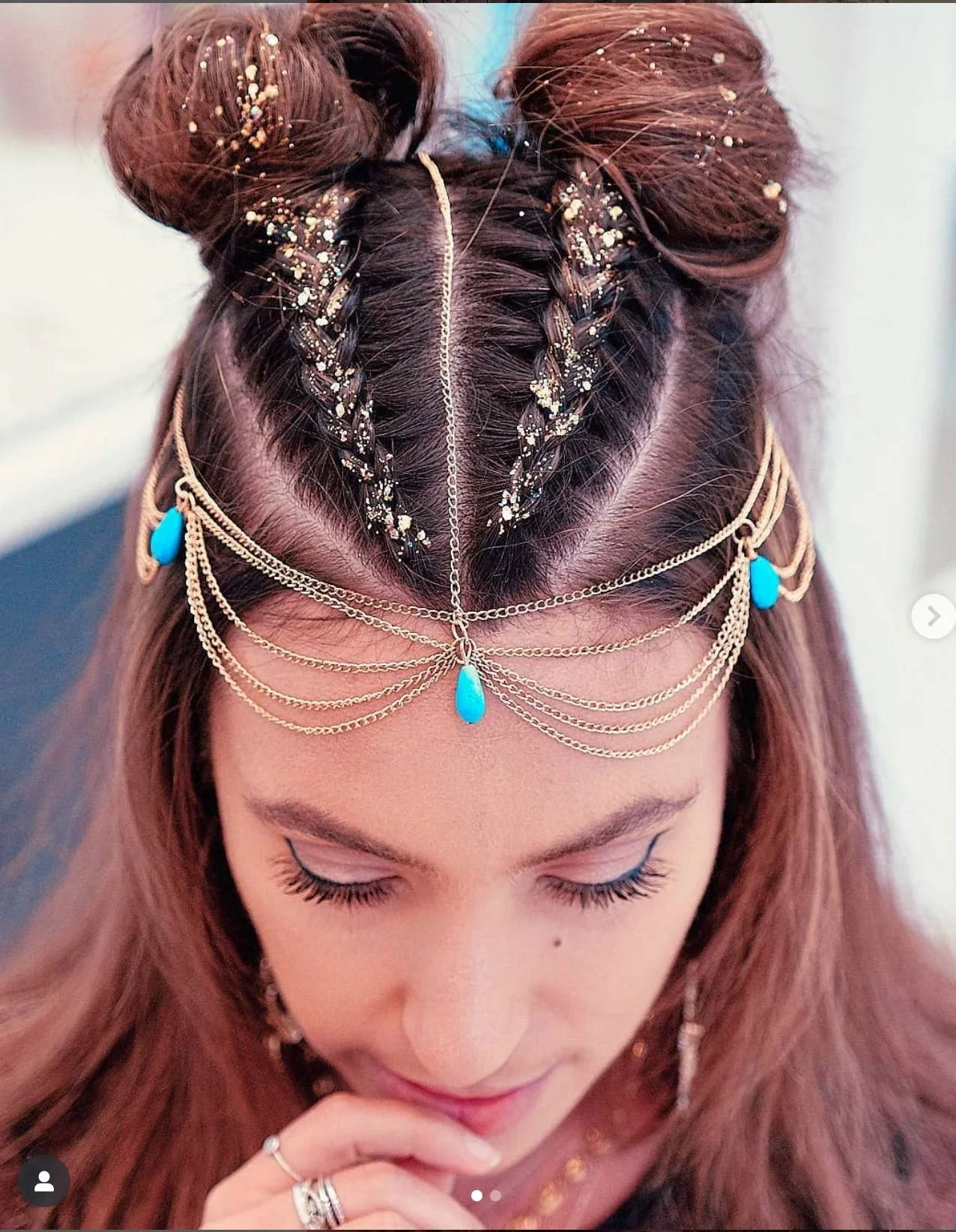 TWO DUTCH BRAIDS WITH SPACE BUNS — ANYA, image size:1276x1645