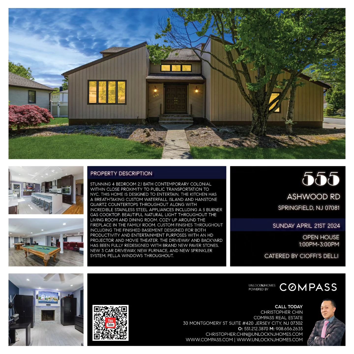 Epic Open House Today
555 Ashwood Road Springfield, NJ 07081
Today April 21st 2024 1:00PM-3:00PM

I am so excited to be hosting this open house today with fellow Jonathan Dayton High School graduate Anthony Cioffi @anthonycioffi31 who is also a forme