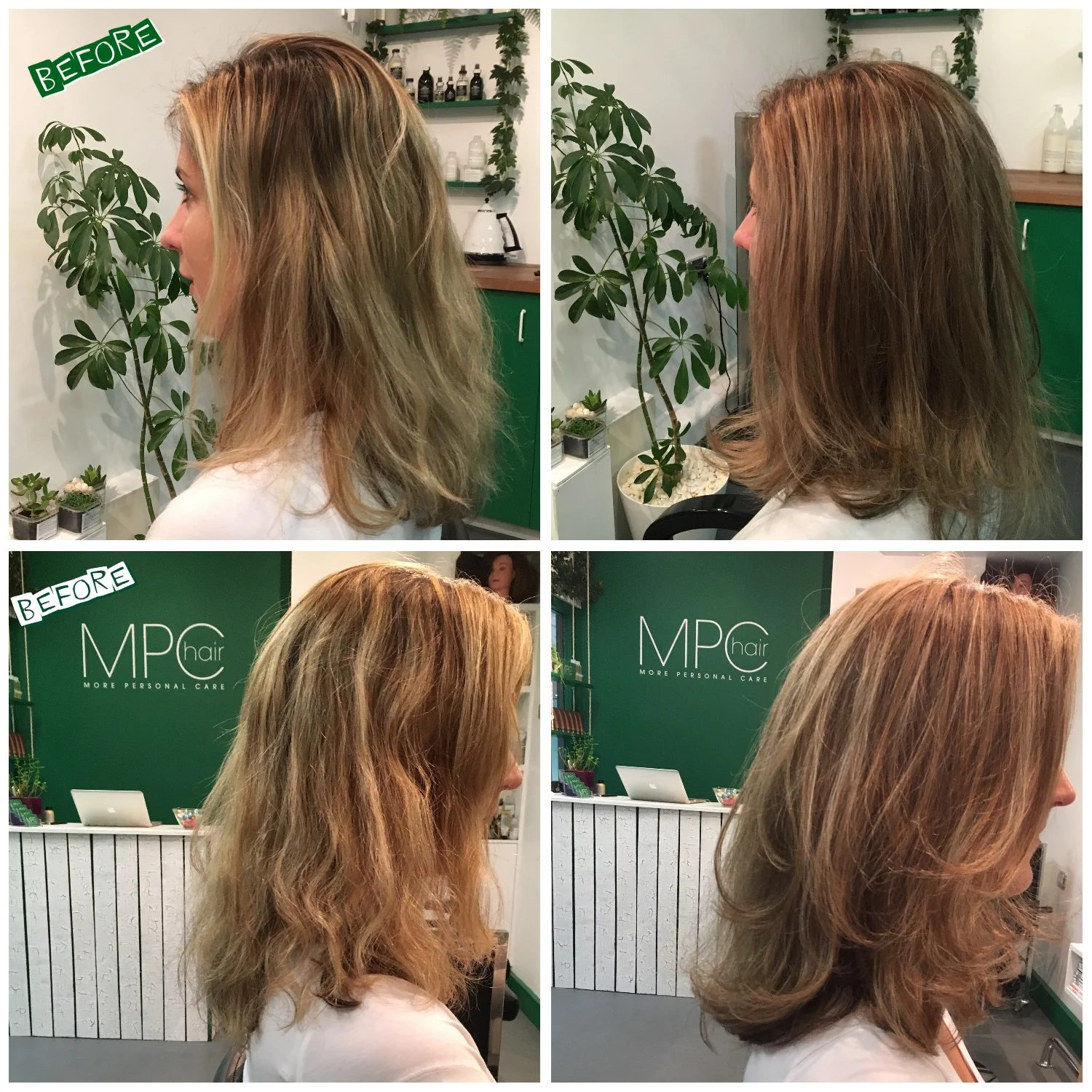 Colour transformation, foils give balance to achieve a natural look.  Working with free ammonia color/bleach system from Davines your hair will leave looking good and feeling stress free.&nbsp;   