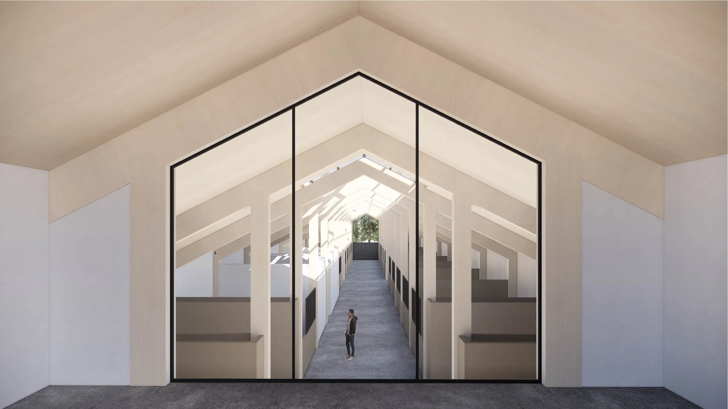 Mass Timber Riding Ring — Lodge Architecture + Design