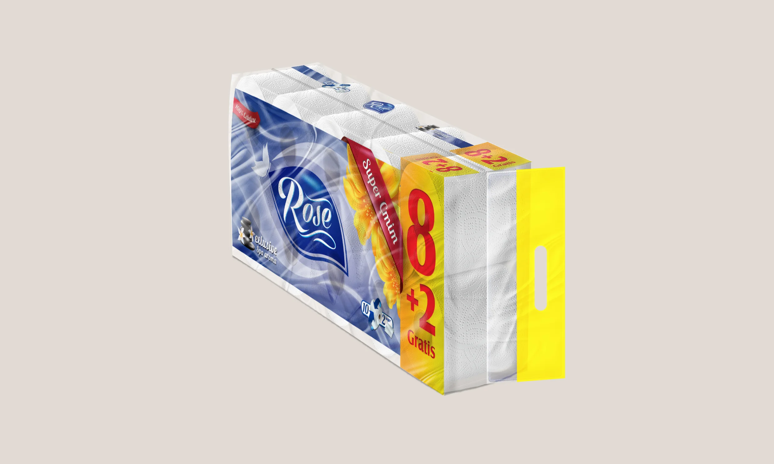 Toilet Paper Rose 8+2