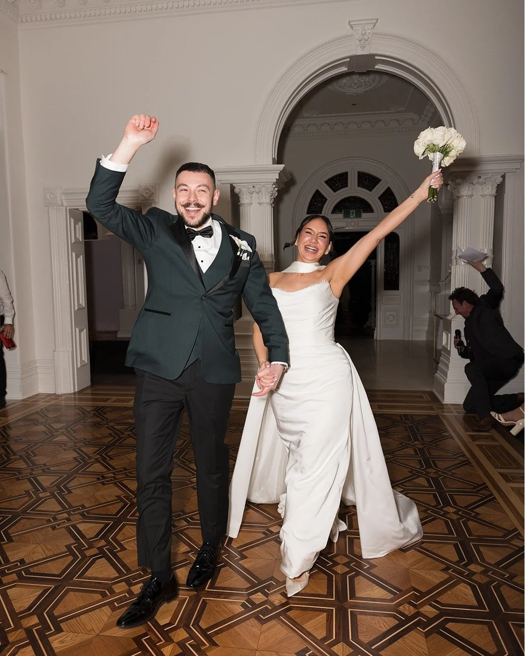 Rings on, hair up, party time for Marie &amp; Stav!
@studiodanielle.photography